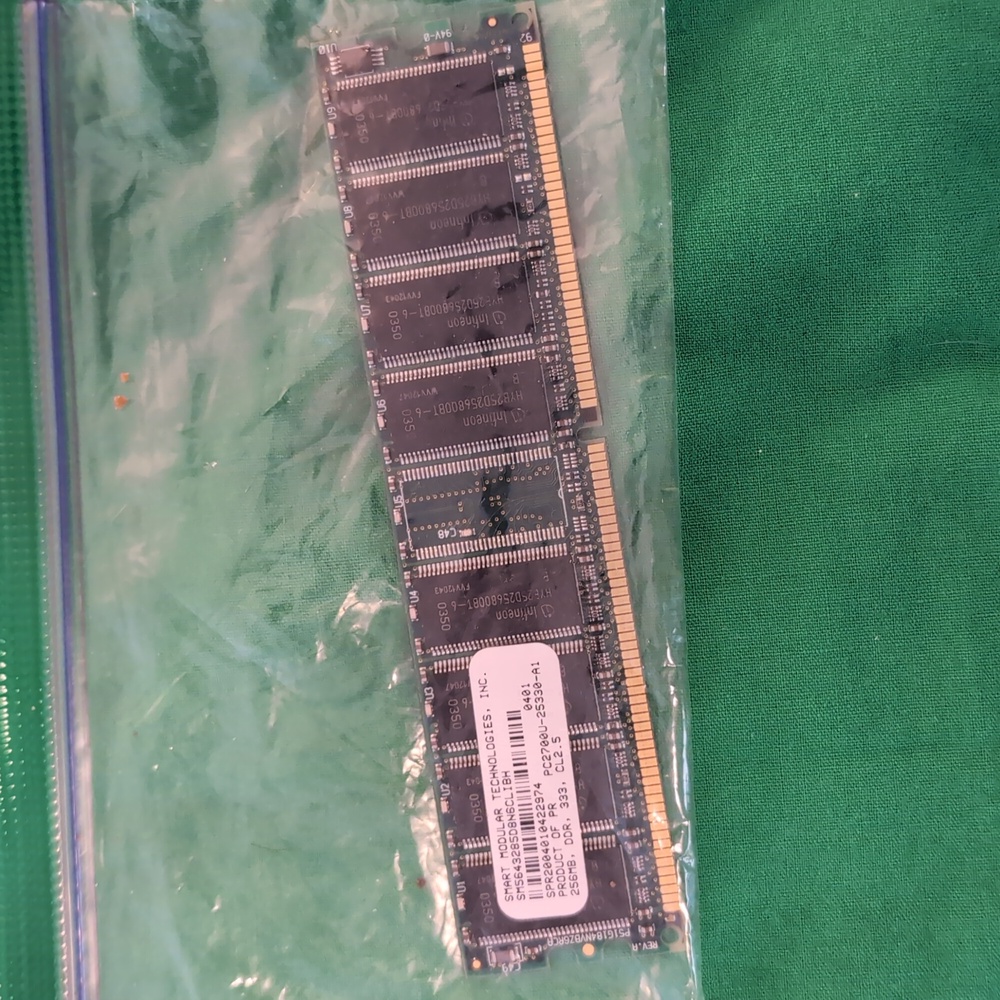 256MB DDR 333 CL2.5 Smart Modular Technologies Inc. RAM SM5643285D8N6CLIBH